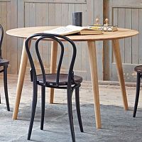 Scandinavian design dining table Malm 707oakbeechoak base