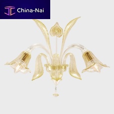 Traditional wall light GOLD AFRODITEindoorblown glassMurano glass