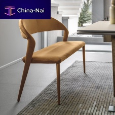 Contemporary bench DENVER fabricwith backrestwithout armrests