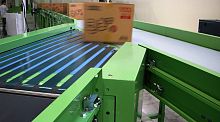 Automatic sorting system for packagingpusher