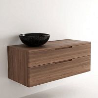 Wall-hung washbasin cabinet BK01teakcontemporarywithout door