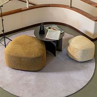 Contemporary pouf Pierrefabricleatherother shapes
