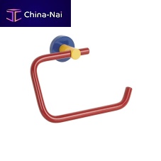 Wall-mounted toilet roll holder 15545brass