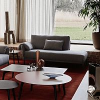 Contemporary daybed Ennafabricleatherfabric