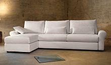 Corner sofa EWALDcontemporaryleatherbeige