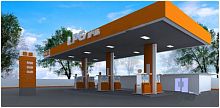 Gas filling station for storage tanksindustrial