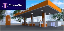 Gas filling station for storage tanksindustrial