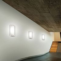 Contemporary wall light CUOREindoormetalopalescent glass
