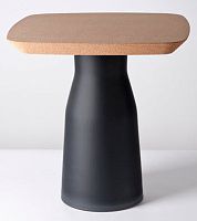 Original design side table PLUGcorkglasssquare