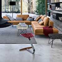Original design stool MEZZADRObeechchrome steel basecantilever