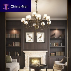 Traditional chandelier DUTCH: CT-4216/12 OAmetalfabric