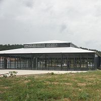 Self-supporting conservatory DOUBLE TOITgalvanised steelcommercial