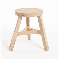 Contemporary stool OFFCUT SERIESoak3-leggedcommercial