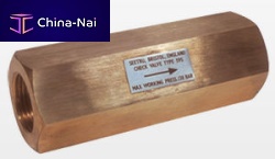 Ball check valve threadedin-line