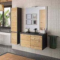 Wall-hung washbasin cabinet free-standingwoodencontemporary
