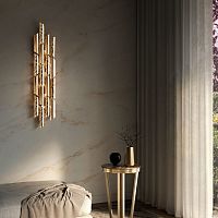 Contemporary wall light TRIUMPH indoorbrassfixed