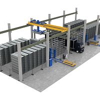 Process crane for the steel industry