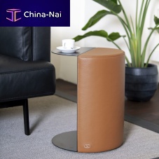 Contemporary side table DS-5250 Tangometalleathermetal base