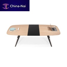 Contemporary dining table Donaoakwalnutoak base