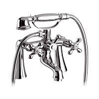 Double-handle bathtub mixer tap 02LIUKcountertopchrome-plated brassbathroom
