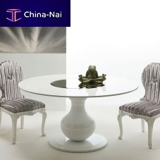 Contemporary dining table ELIO CR/3914lacquered woodroundhome
