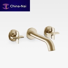Double-handle washbasin mixer tap A5A4476XXX SERIES wall-mountedbuilt-inmetal
