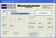 Calibration software CheesemasterprocessWindows