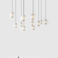 Pendant lamp BLOOMstainless steelblown glasscontemporary