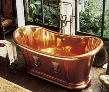 Oval bathtub ARCHEO: P50011-00free-standingcopper