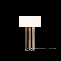 Bedside table lamp DANTON metalcottoncontemporary
