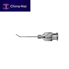 Intravitreous injection cannula E0499 27curvedstainless steelautoclavable