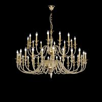 Traditional chandelier 2599 glassmetalsilk