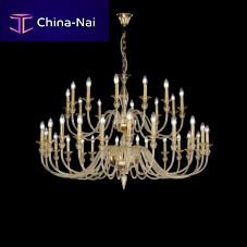 Traditional chandelier 2599 glassmetalsilk