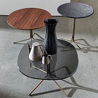 Contemporary side table GENIUSoakwalnutwenge