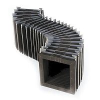 Rectangular bellows ELASTICPVCPPaccordion protection
