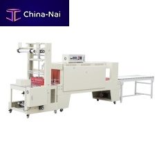 Semi-automatic shrink wrapping machine ST6040Q+BSE6040Afor packagingsleevewith shrink tunnel