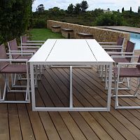 Contemporary dining table WEST COASTaluminumrectangularsquare