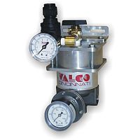 Adhesive pressure regulator diaphragmpistonsingle-stage