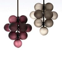 Pendant lamp STELLAR GRAPEpowder-coated steelblown glassoriginal design