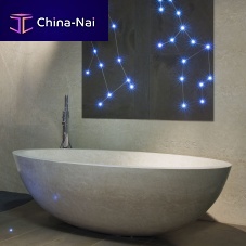 Oval bathtub BIG PIROGA, OYSTERfree-standingmarblenatural stone