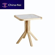 Contemporary dining table CAF CRME*marbleoaksquare