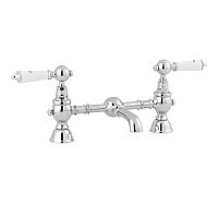Double-handle washbasin mixer tap 8347/8348 SERIEScountertopchromed metalbathroom