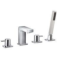 Double-handle shower mixer tap 97060 - BIMINIfor bathtubdeck mountedchrome-plated brass