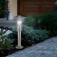 Garden bollard light LISIO : 30187traditionalstainless steelglass