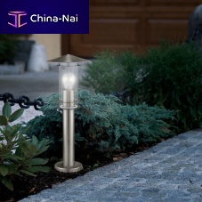 Garden bollard light LISIO : 30187traditionalstainless steelglass