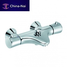 Double-handle shower mixer tap AMBAfor bathtubwall-mountedthermostatic