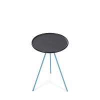 Contemporary side table aluminummetal baseround