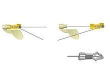 Vascular access cannula straightdisposable