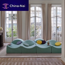 Modular sofa Asmara contemporaryfabricleather