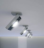 Ceiling-mounted spotlight BASE MOVELEDsquaremetal